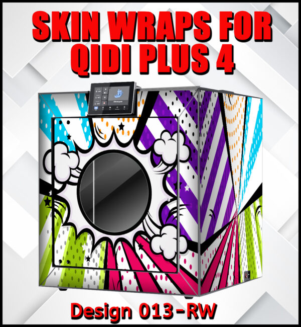 Skin Wrap for Qidi Plus 4 printer design 013-RW
