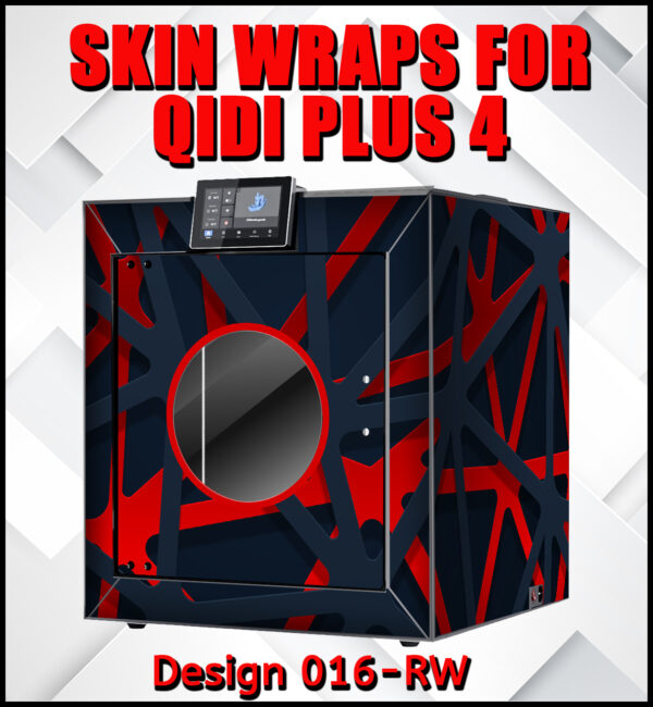 Skin Wrap for Qidi Plus 4 printer design 016-RW