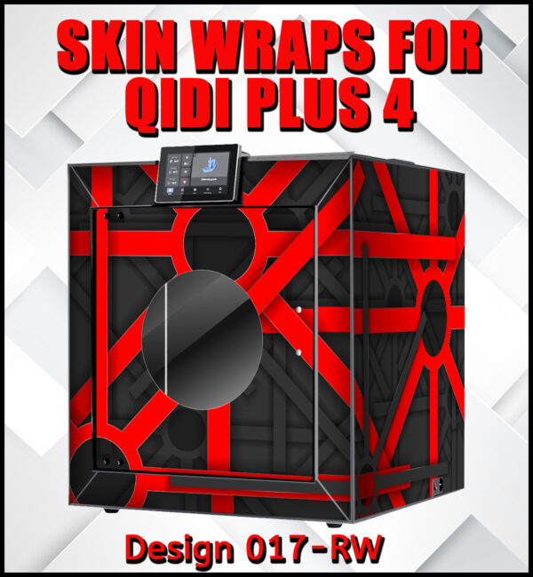 Skin Wrap for Qidi Plus 4 printer design 017-RW