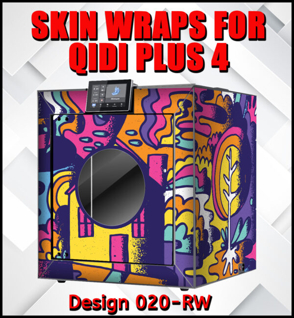 Skin Wrap for Qidi Plus 4 printer design 020-RW