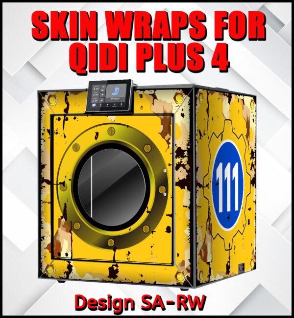 Skin Wrap for Qidi Plus 4 printer design F111-RW